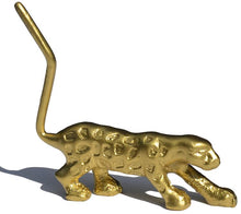 Load image into Gallery viewer, Vibhsa Handcrafted Cheetah Ring Holder (Golden)
