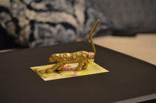 Load image into Gallery viewer, Vibhsa Handcrafted Cheetah Ring Holder (Golden)
