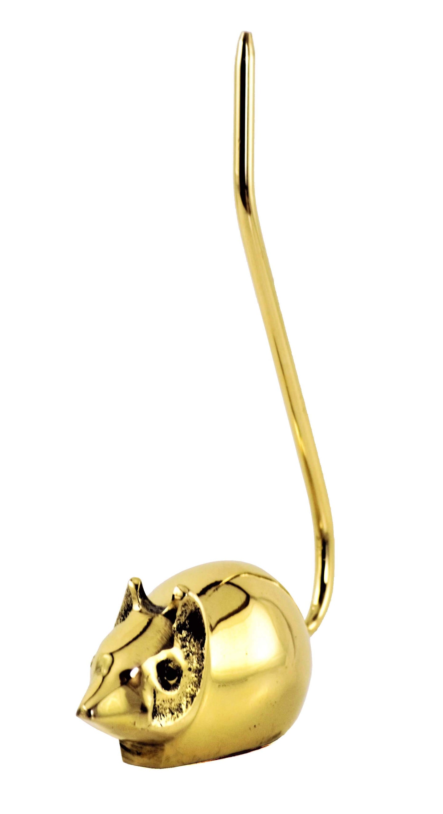 Vibhsa Mouse Ring Holder for Heavy Rings (Golden)